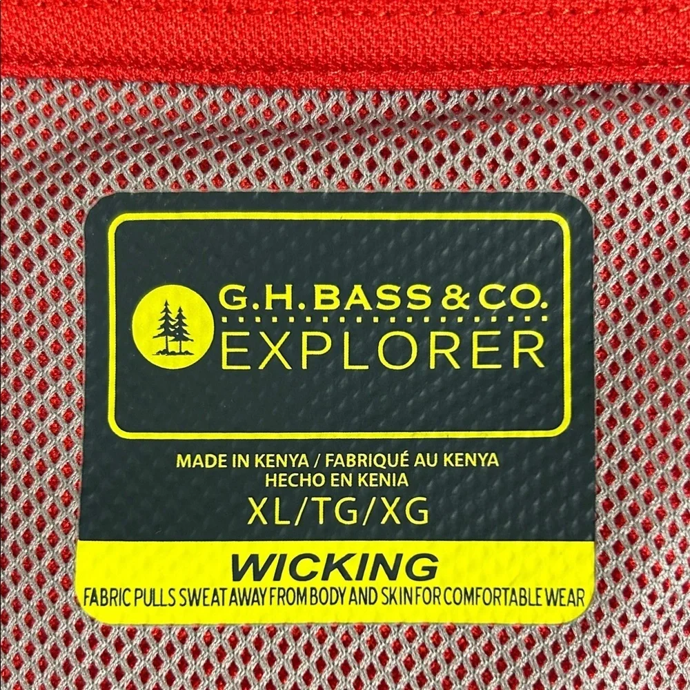 G.H.BASS Red Polo Shirt - Picture 3 of 7